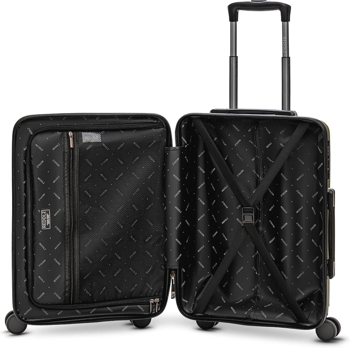 REDOLZ Hartschalen Kabinen-Koffer | Kleiner Trolley 38 x 20 x 55 cm aus hochwertigem, leichtem Polyp