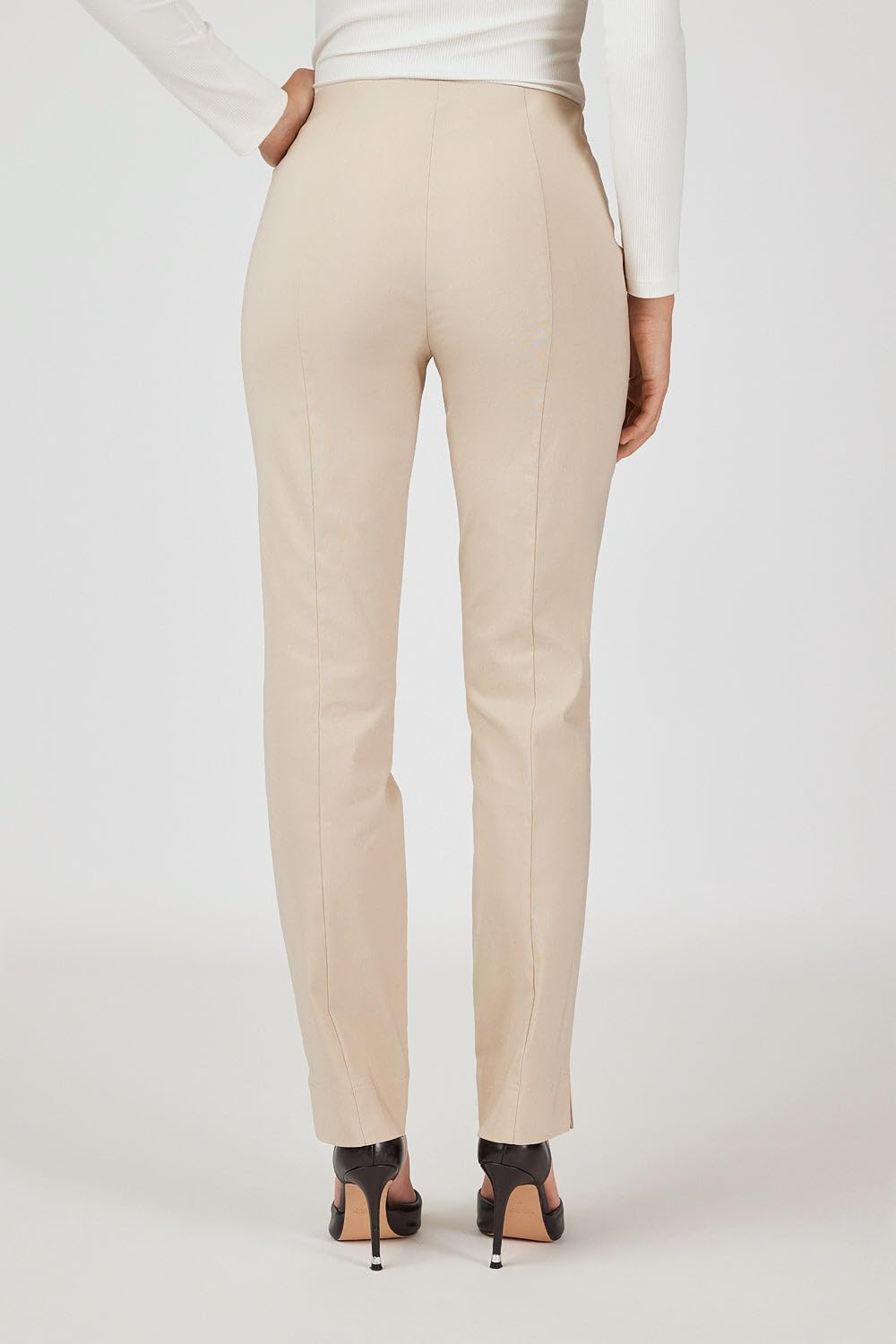 Robell Style Marie - Stoffhose Damen high Waist - Damenhose Power Stretch - Bengaline Stoff Hose mit