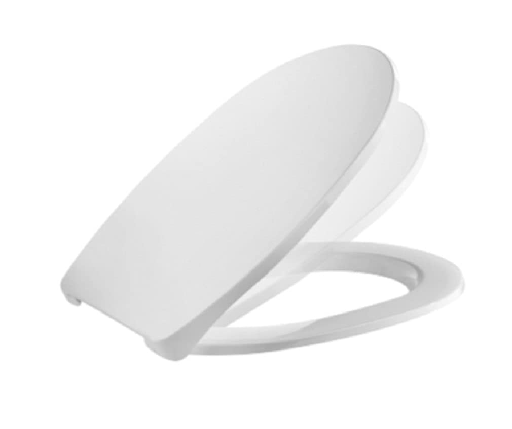 Ramm Toilettensitz mit Absenkautomatik Soft Close | WC Sitz aus antibakteriellem Duroplast mit Quick