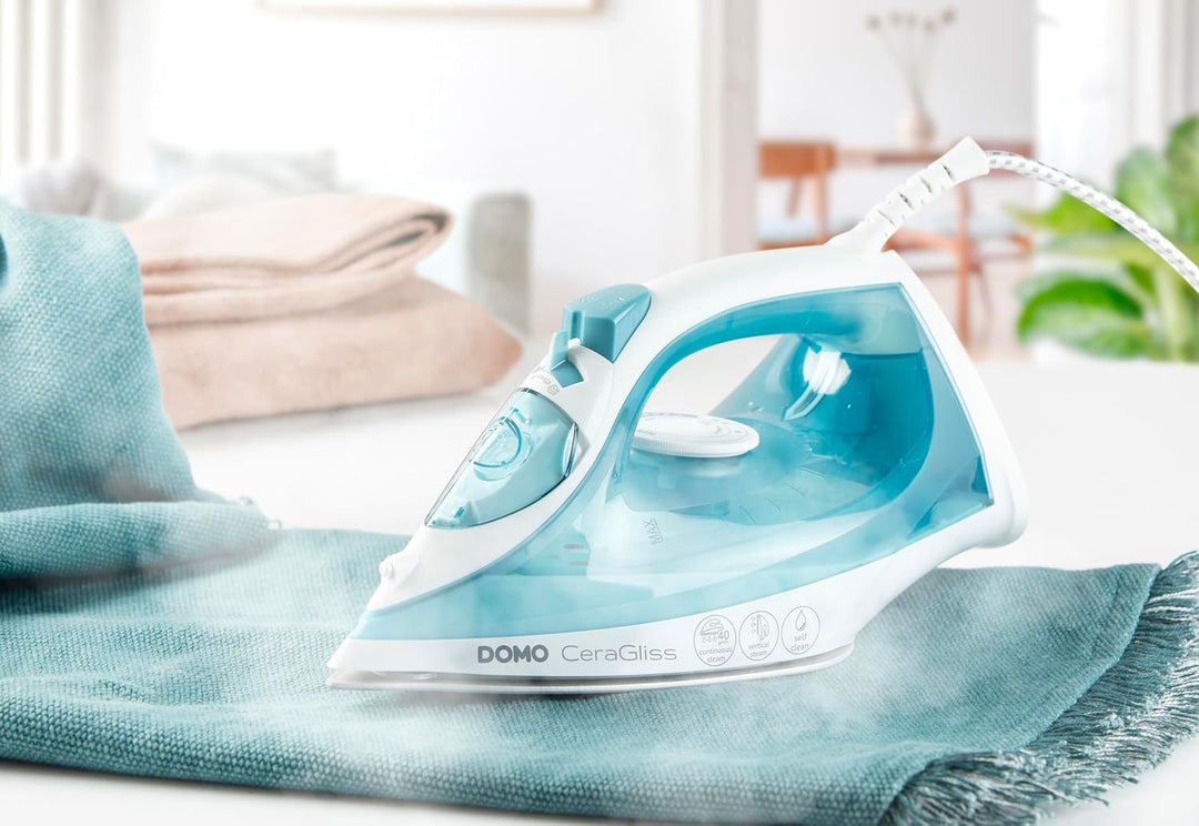 DOMO DO7060S Dampfbügeleisen CeraGliss - Selbstreinigungsfunktion - 320ml Wassertank - 40g/min Dampf