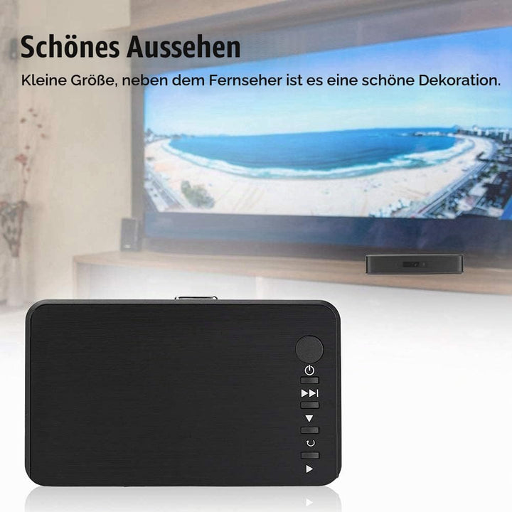 HDMI Multi Media Player, 1080P Full HD Digital Media Player Medienspieler mit Fernbedienung für RM R