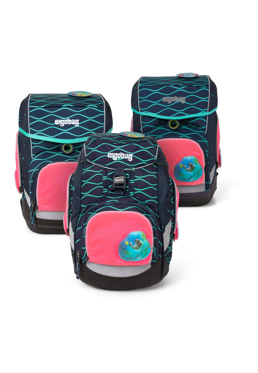ergobag Pack/Eimer/Würfel Light Safety Set (3-teilig) Sicherheitssystem für Jugend Unisex (3 Stück)
