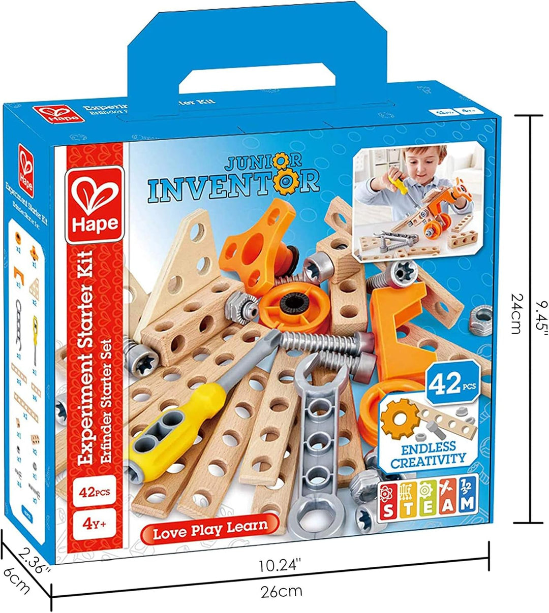 Hape Junior Inventor Erfinder Startet Set, Experimentierset, Mint-Spielzeug, ab 4 Jahre