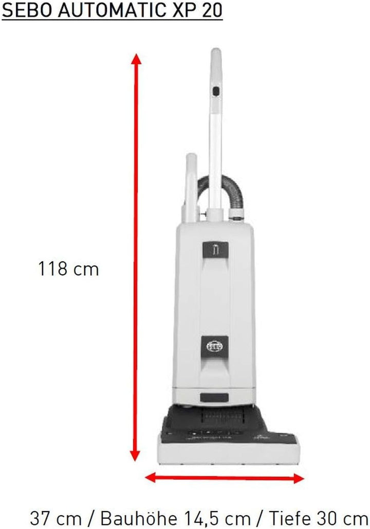 SEBO Automatic XP 20 Profi-Bürstsauger 890Watt Arbeitsbreite 37cm