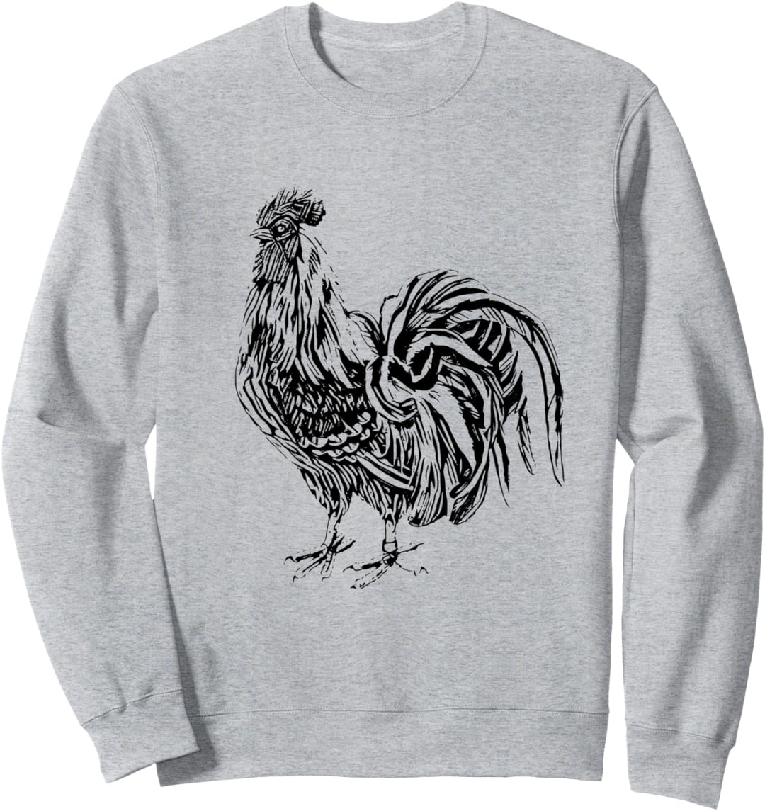 Hahn Motiv Huhn Landwirt Nutztiere Bauernhof Tiere Hühner Sweatshirt