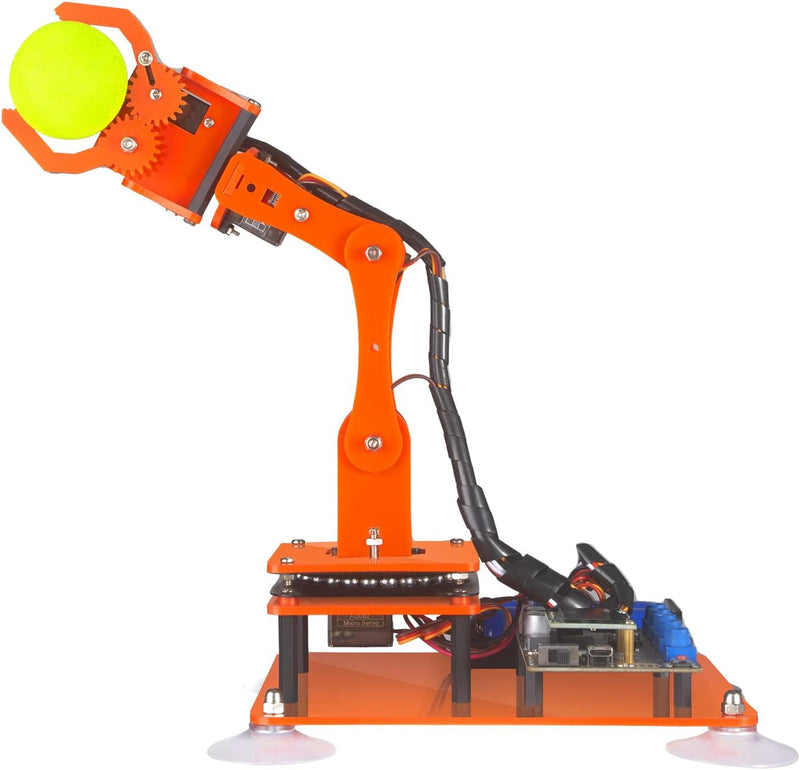 Adeept 5-DOF Roboterarm-Set, programmierbar, STEM, pädagogischer 5-Achsen-Roboterarm mit OLED-Displa