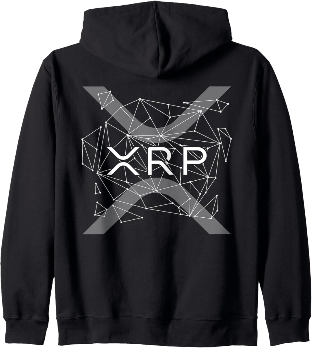 Ripple XRP RIPPLE Logo Kryptowährung Netzwerk Abstrakt Kapuzenjacke