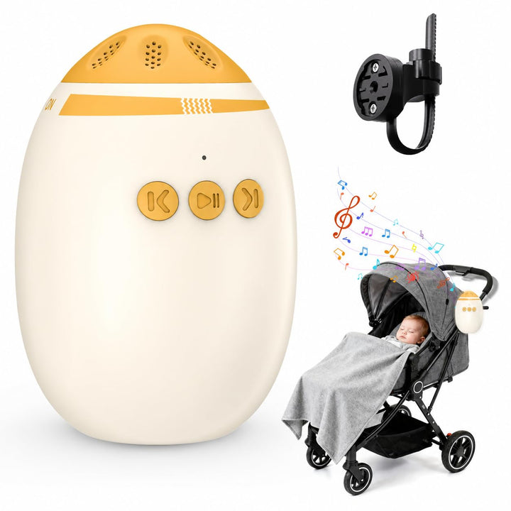 Kinderwagen Schaukler, Wagxoey Einschlafhilfe Baby Wiederaufladbar (USB), 11 Beruhigende Klänge,Stuf