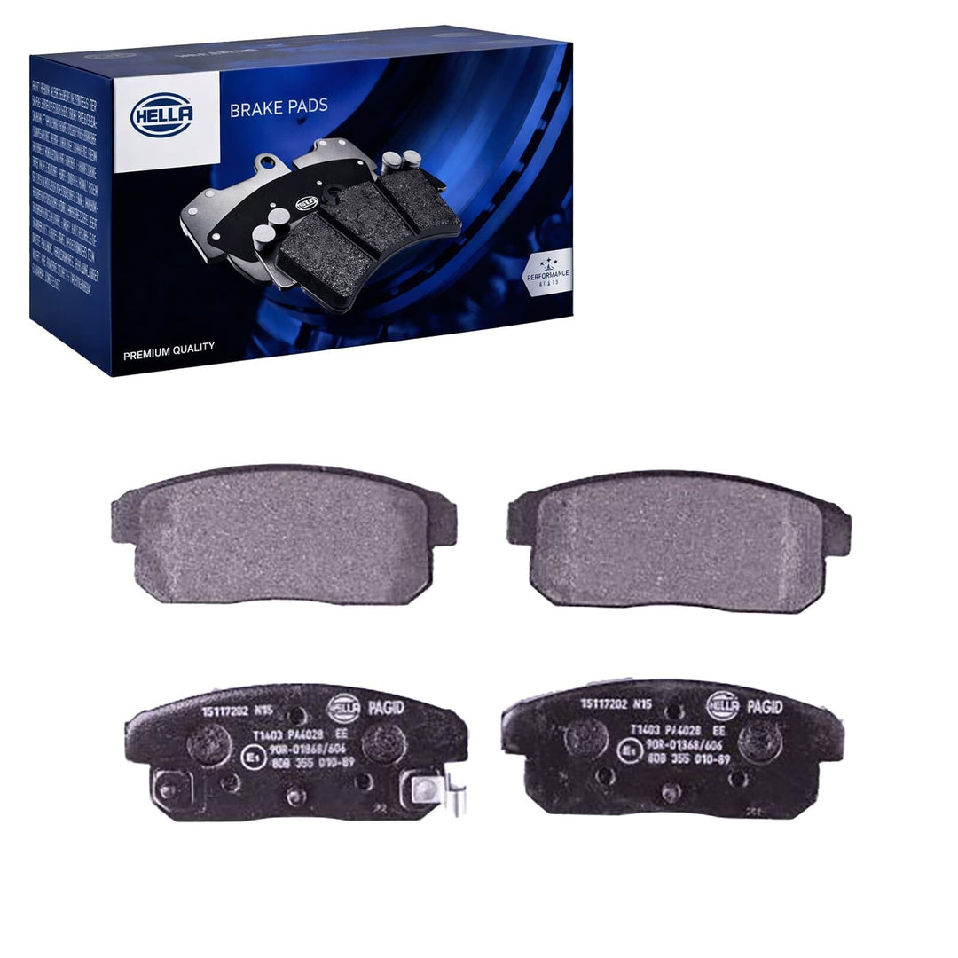 HELLA PAGID 8DB 355 010-891 Bremsbelagsatz - T1403 - Dicke/Stärke: 14.4mm - Bremssystem: NBK - mit a