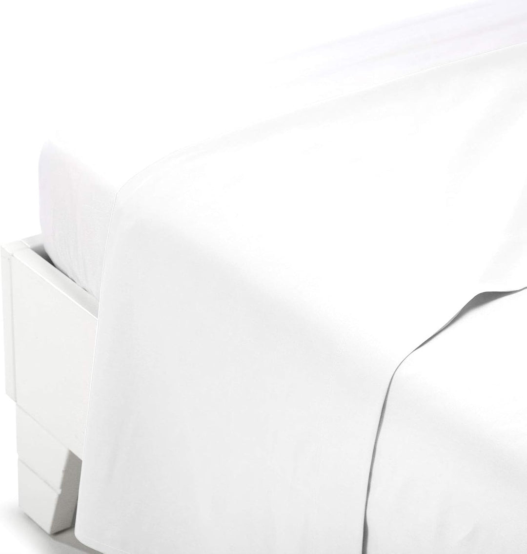 Caleffi Baumwolle, einfarbig, Oberlaken, Weiss, Doppelbett 160 x 190 cm Bianco, 160 x 190 cm Bianco