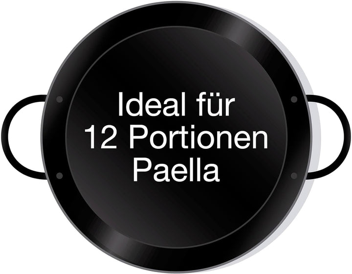 Paellapfanne, Stahl emailliert, 46 cm Durchmesser, das Original aus Spanien von Paella World