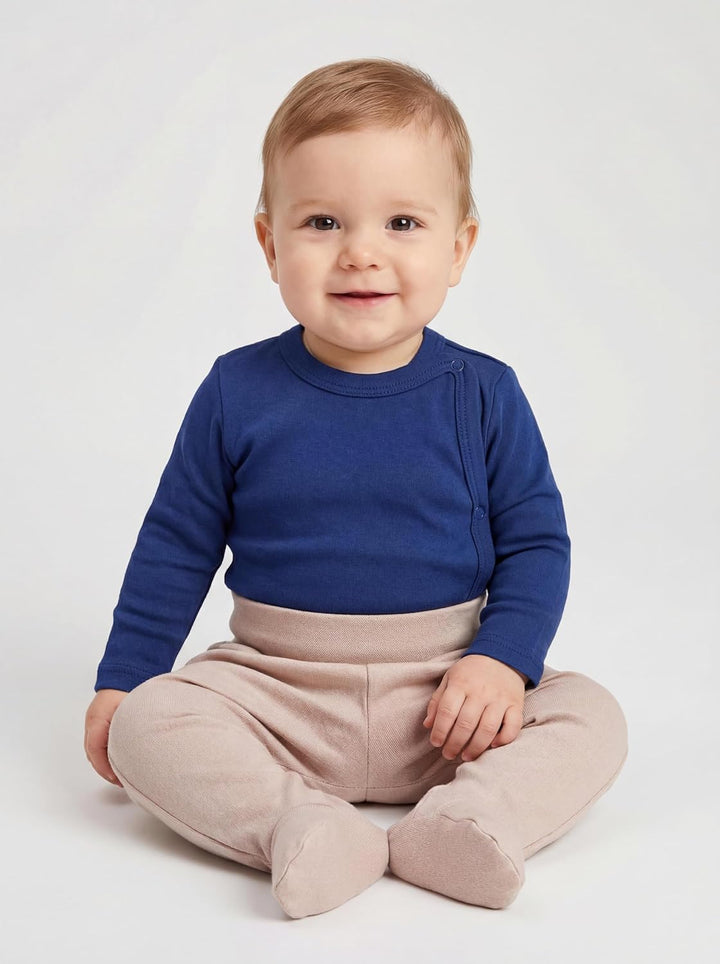 TupTam Baby Unisex Langarm Wickelbody Print/Uni 5er Pack 56 Junge 6, 56 Junge 6