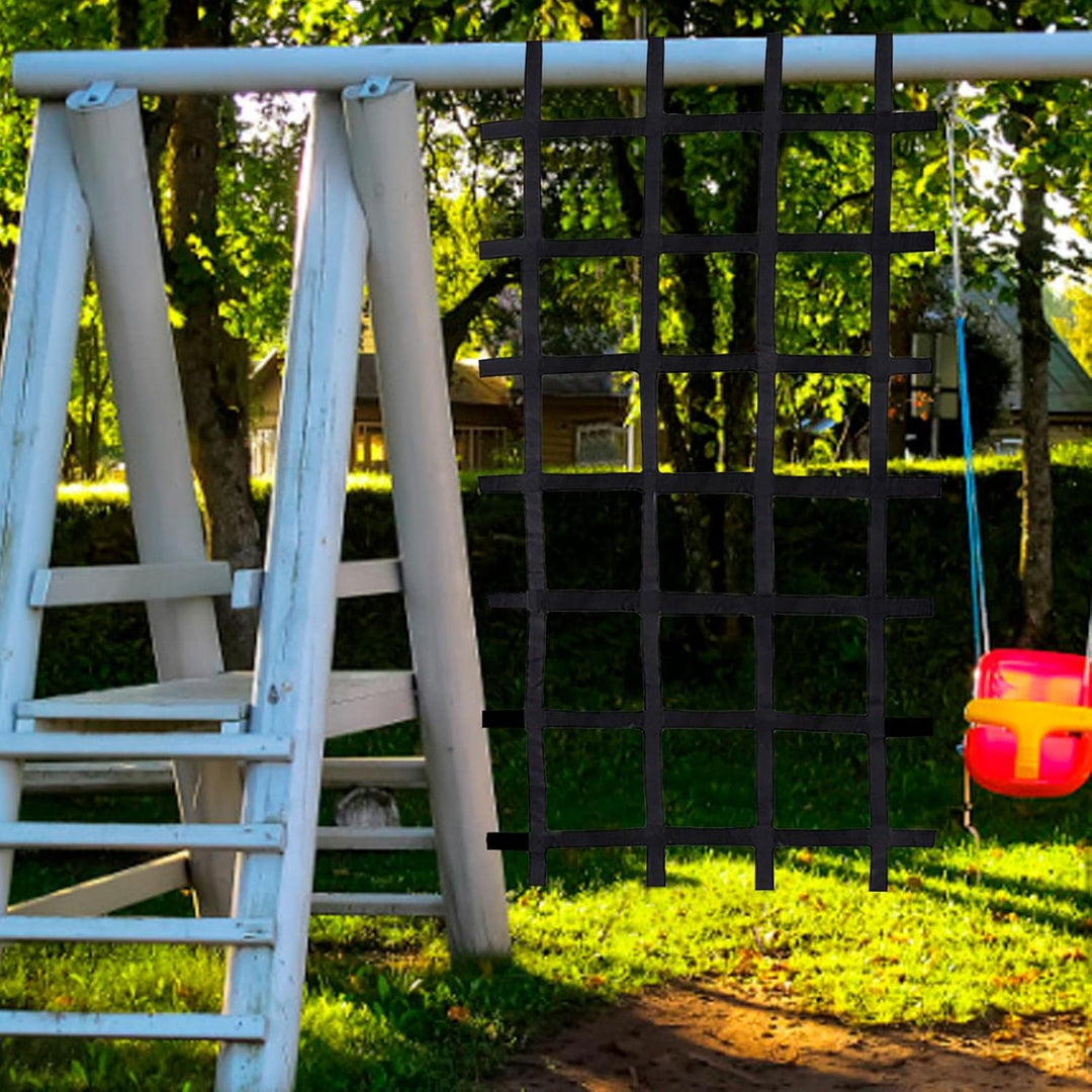 Kletternetz für Kinder – Kletternetz für Kinder | 225,4 x 117,8 cm Netz mit Haken, Baumhaus, Dschung