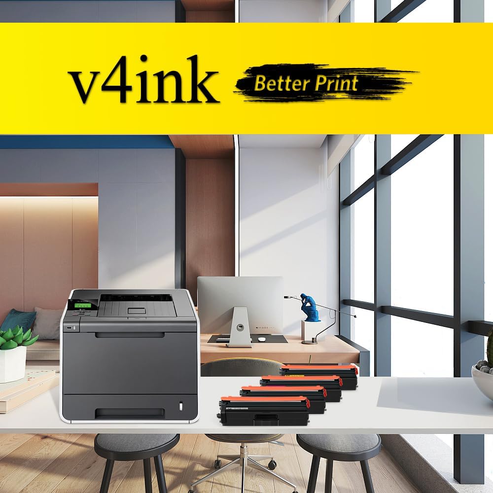 v4ink Toner Compatible with Brother Laserjet Pro HL 4150CDN 4140CN 4570CDW 4570CDWT MFC 9460CDN 9465