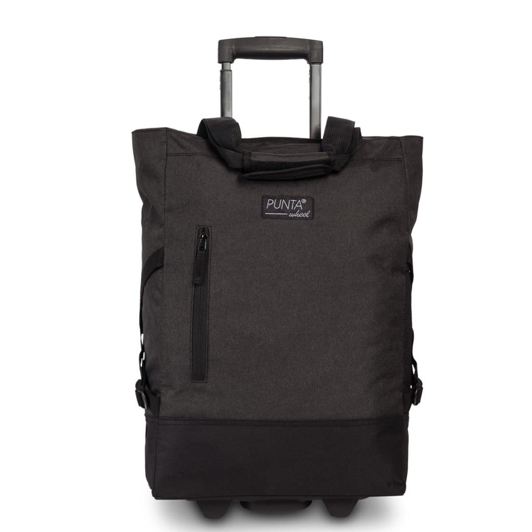 Fabrizio Einkaufstrolley Punta Wheel-Shopping-Roller 52 cm 36 Liter 2 Rollen Schwarz, Schwarz