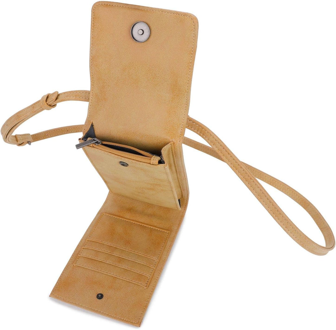 Fritzi aus Preussen Damen Flap02 Cross Vintag 463 Honey Mustard Umhängetasche