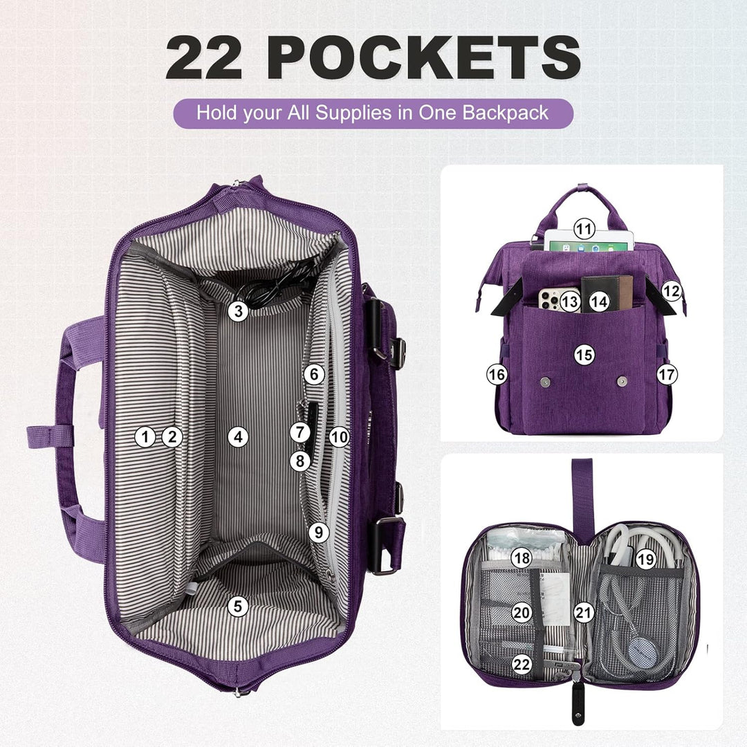 LOVEVOOK Rucksack Damen, 15,6 Zoll Laptoptasche Schulrucksack Mädchen Teenager Reiserucksack Arbeits