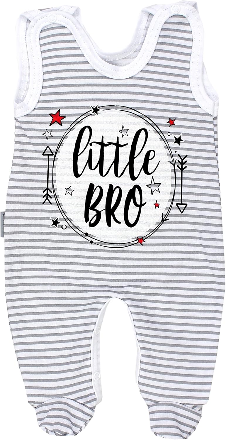 TupTam Baby Unisex Strampler mit Aufdruck Spruch 5er Pack 50 Junge, 50 Junge