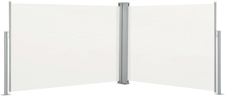 puraday 100x1000 cm Ausziehbare Seitenmarkise Creme Terrassen-Sichtschutz Stilvolle Seitenmarkise Si