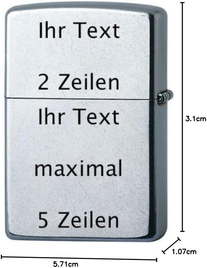 Zippo Feuerzeug 60001346 Arc Engine Slim Benzinfeuerzeug, Messing, Chrome high Polished, 1 x 3,5 x 5