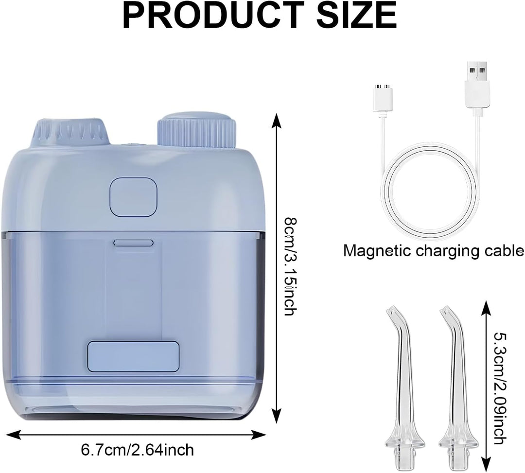 Mini Tragbare Munddusche Testsieger, Klein Elektrische Munddusche Reise Kabellos Mobil, Waterflosser