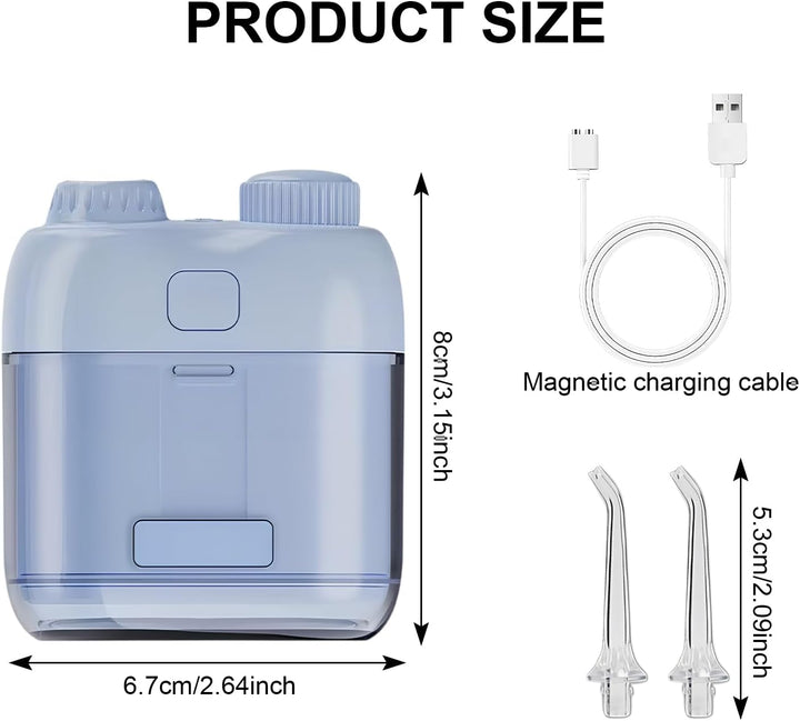 Mini Tragbare Munddusche Testsieger, Klein Elektrische Munddusche Reise Kabellos Mobil, Waterflosser