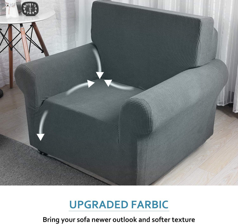 PETCUTE Sofaschoner elastisch sofabezug Sofa Schutz Abdeckung Couch sofaüberwurf sesselschoner 2 Sit