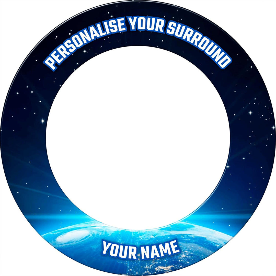 Mission Darts Pro Dartscheibe Surround | Uni Heavy Duty | 4 Farben und Designs Personalised earth, P