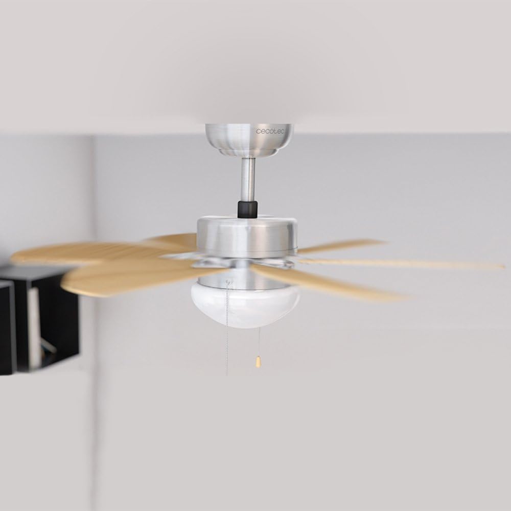 Cecotec Deckenventilator EnergySilence Aero 350. 50 W, geringer Verbrauch, 81 cm Durchmesser, Lampe,