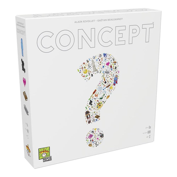 Asmodee - Konzept, Brettspiel, 4-12 Spieler, 10+ Jahre, italienische Ausgabe Konzept Singles, Konzep