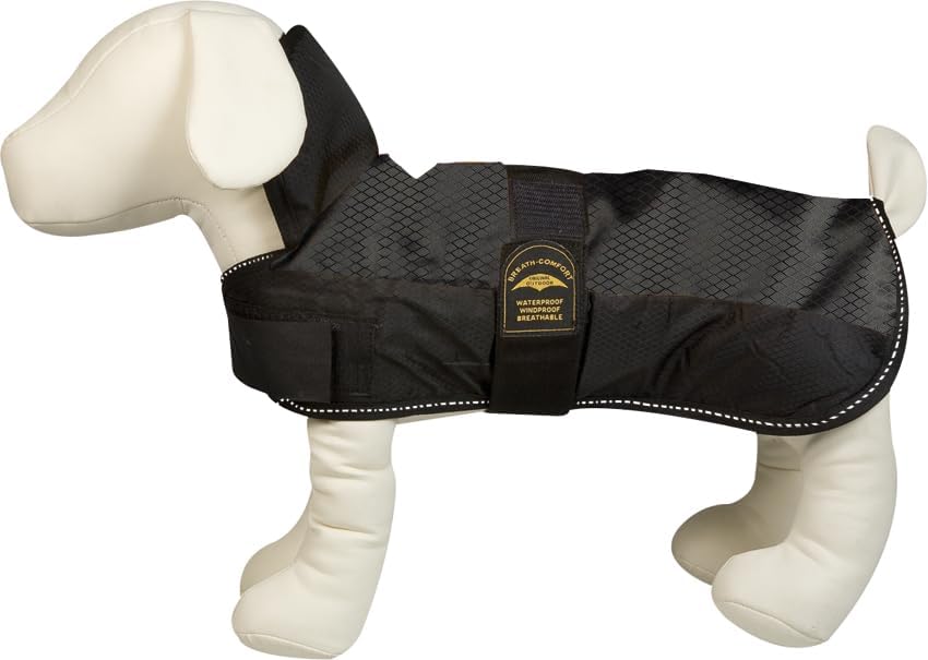 Karlie 5232264 Hundemantel Eisbär L: 50 cm schwarz 2 Bauchgurte
