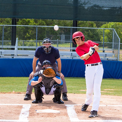 Champion Sports Umpire Beinschützer: Doppelter Knie-Schienbeinschutz mit Flügeln für Baseball und So