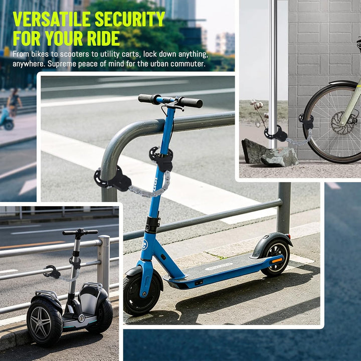 E Scooter Schloss, Handschellenschloss mit Schlüssel, Schloss für E Scooter, Fahrradschloss Ebike Ho