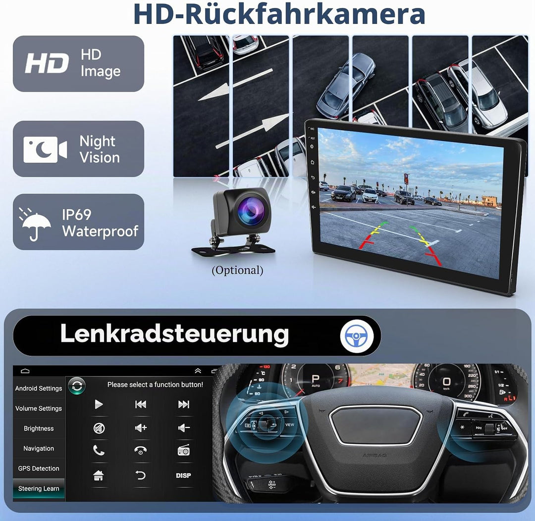Podofo Carplay Autoradio für Opel Vivaro B/Renault Trafic/FIAT Talento/Nissan NV300, Android 2G+64G