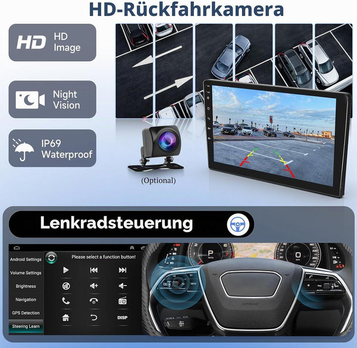 Podofo Carplay Autoradio für Opel Vivaro B/Renault Trafic/FIAT Talento/Nissan NV300, Android 2G+64G