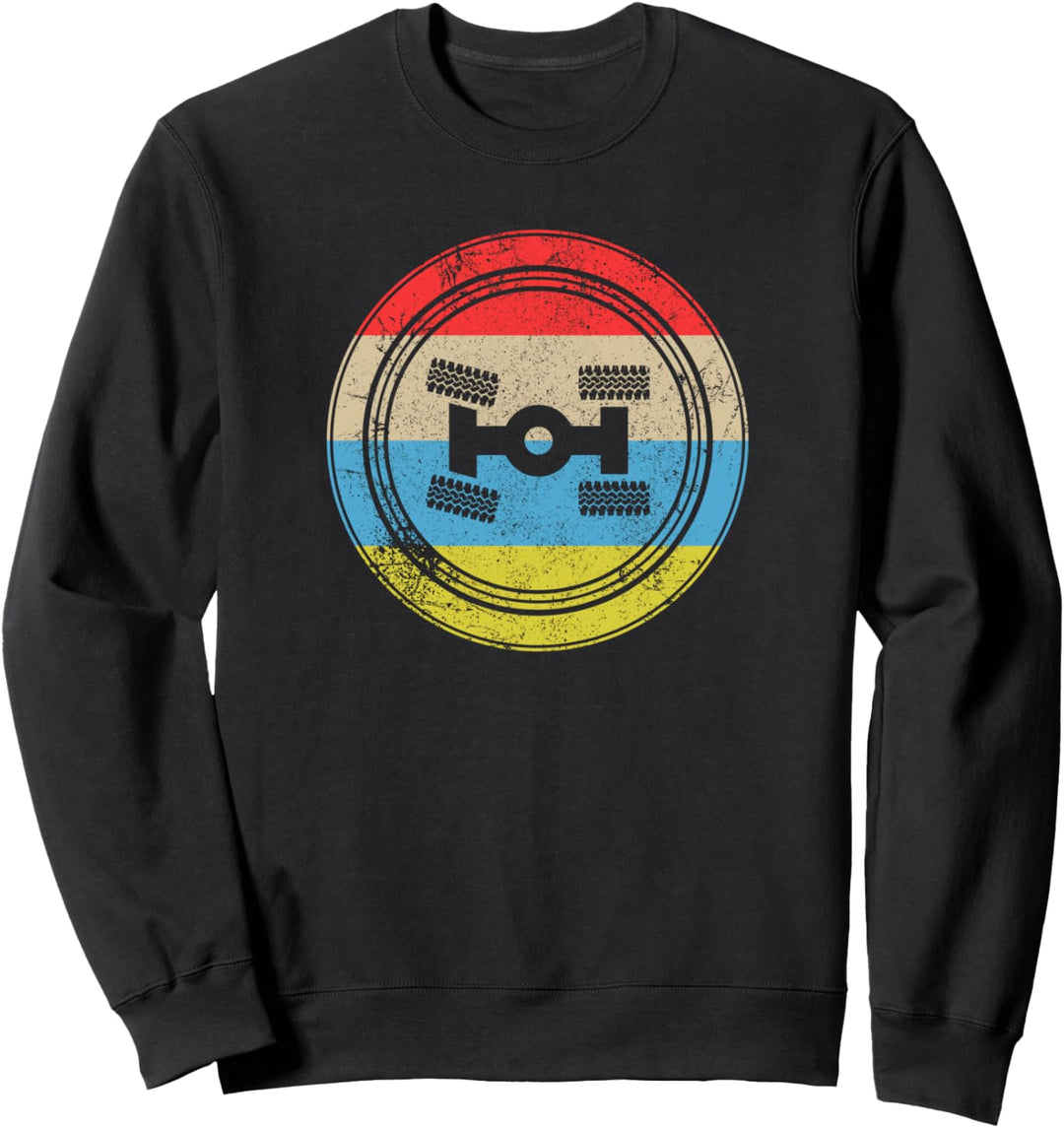 Offroad Reifen Logo I Vintage Retro Offroad Sweatshirt