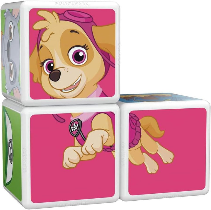 Geomag MagiCube PAW PATROL 077 Chase, Skye and Rocky - 3 Magnetwürfel für Konstruktionen, mehrfarbig
