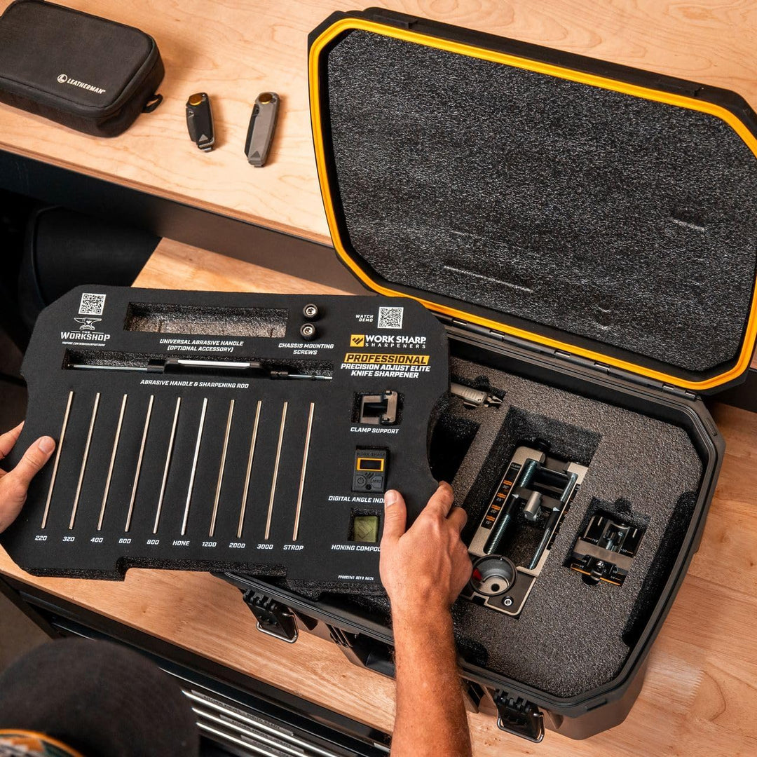 WORK SHARP® Professional Precision Adjust Elite Knife Sharpener - Profi Schärf-System - Messer-Schle
