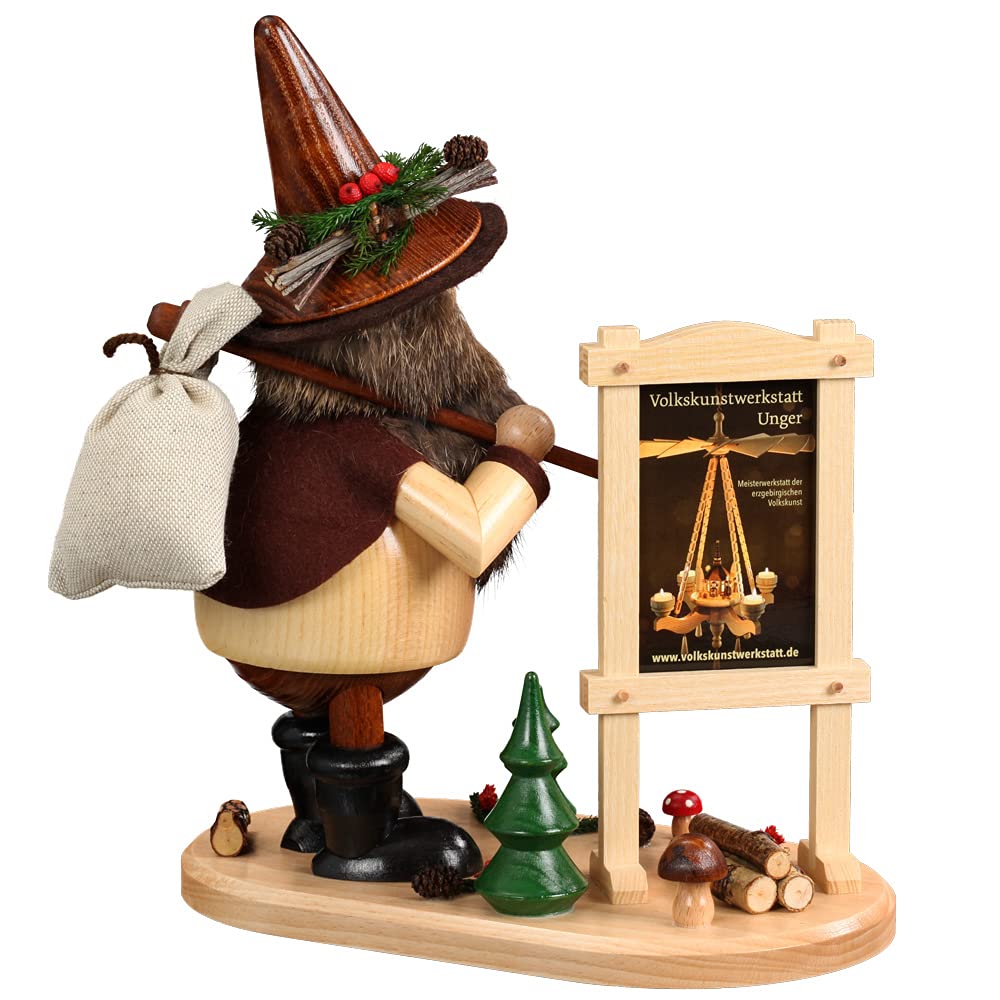 DWU Echt Erzgebirgischer Räuchermann® Waldwichtel Wanderer