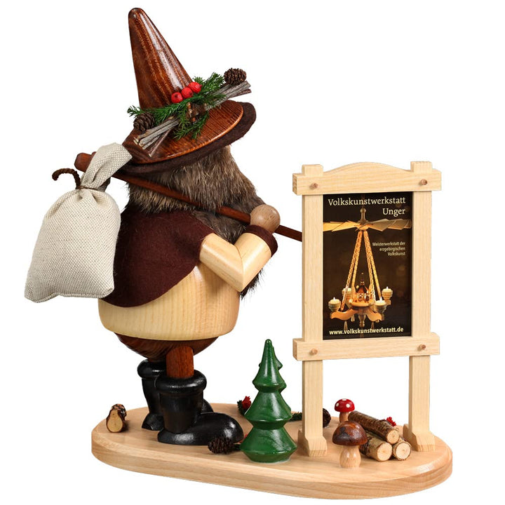 DWU Echt Erzgebirgischer Räuchermann® Waldwichtel Wanderer