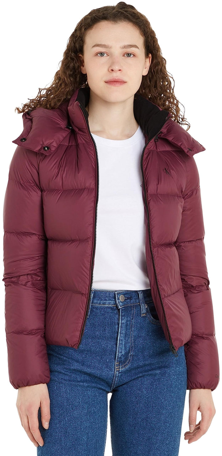 Calvin Klein Damen Mw Down Archetype Short Puffer J20j221646 Daunenjacken (1er Pack) L Lila (Amarant