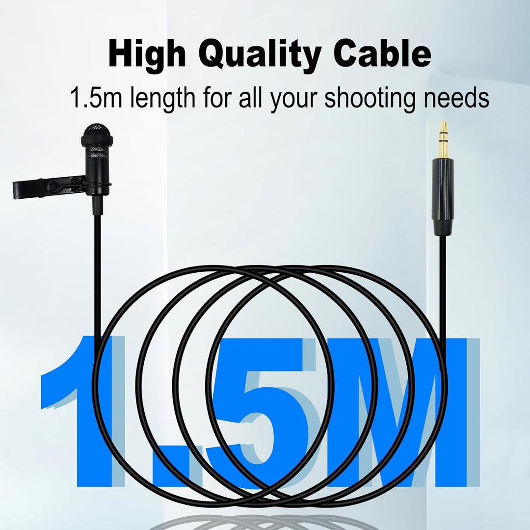 2 Pack 3,5 mm Lavalier Mikrofon Kompatibel mit DJI kabellos Mic Transmitters für Rode kabellos GO II