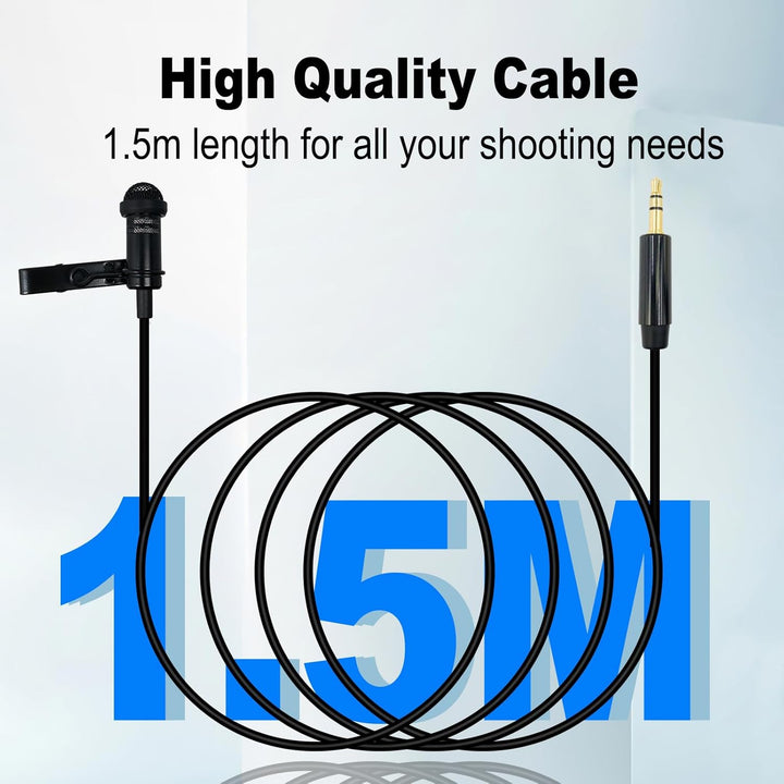 2 Pack 3,5 mm Lavalier Mikrofon Kompatibel mit DJI kabellos Mic Transmitters für Rode kabellos GO II