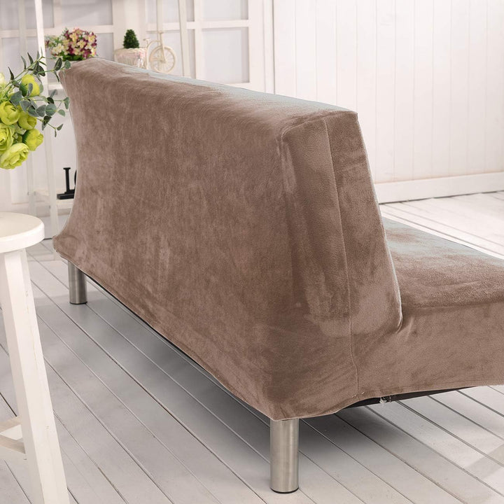 Sofa-Schonbezug aus Samt und Plüsch, 3-Sitzer, für den Winter, dicker Stretchstoff, Sofabettbezug, e