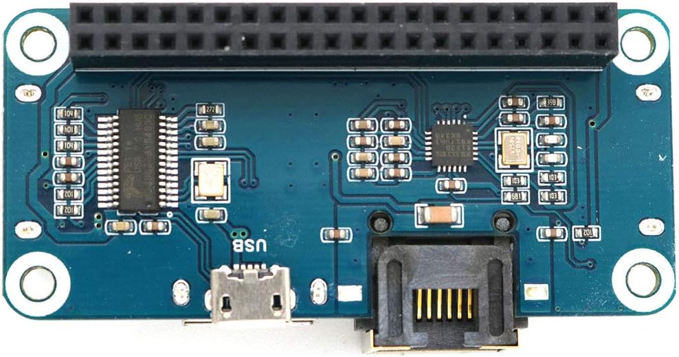 Waveshare Ethernet/USB HUB HAT for Raspberry Pi, 1x RJ45 Ethernet Port Based on RTL8152B Chip, 3X US