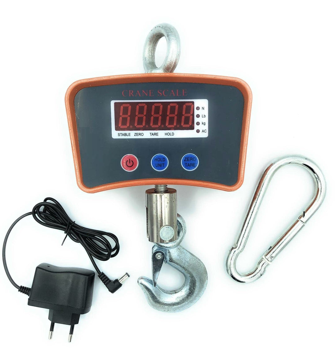 TEMPO DI SALDI Professionelle industrielle digitale Waage mit Haken Dynamometer Feder 1000 kg