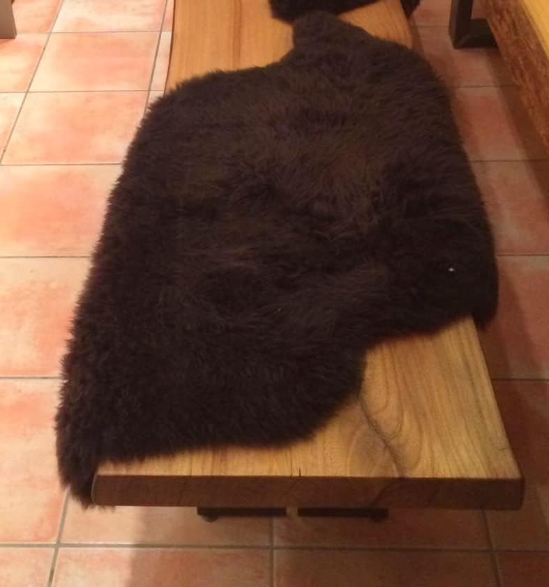 Premium Lammfell Schaffell von LANABEST. Echtes Fell mit ganz zarter Wolle. Kuschelfell, geruchsarm,