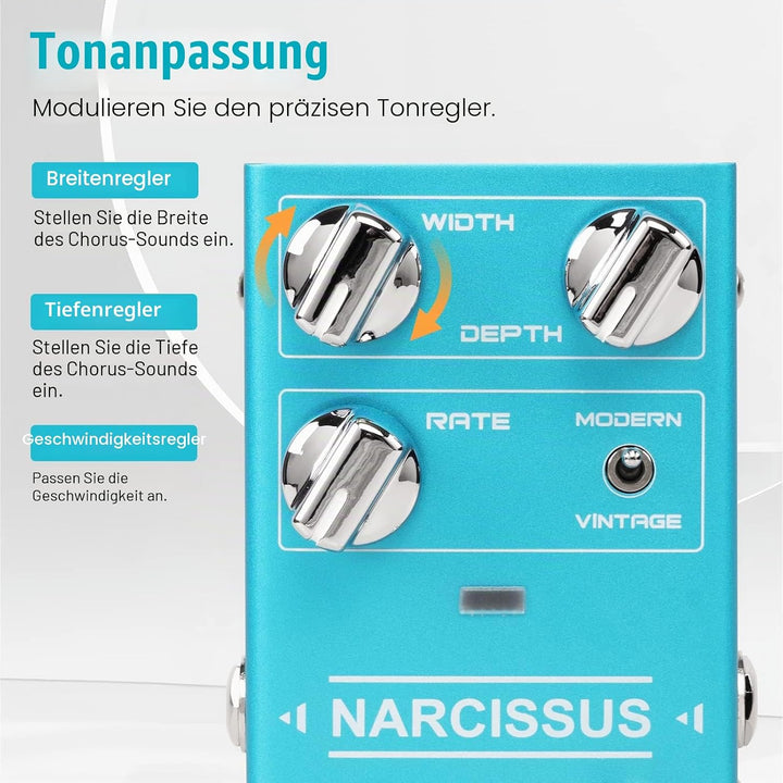 JOYO Chorus-Pedal, mehrere Chorus-Effekte, halbanaloger Schaltkreis von surrealem tiefen Ton bis hef