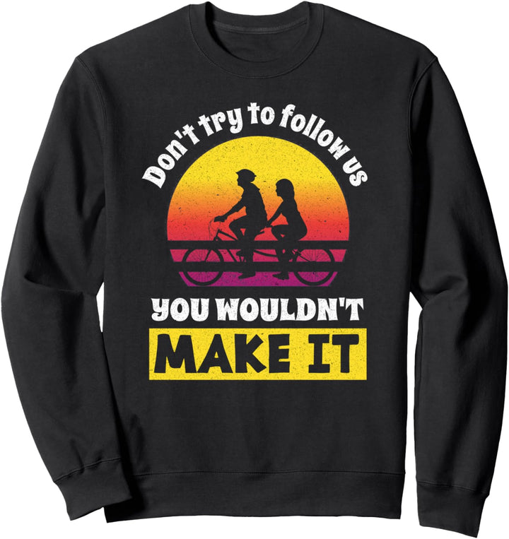 Fahrradtour Tandem Fahrrad Tandemrad Sweatshirt