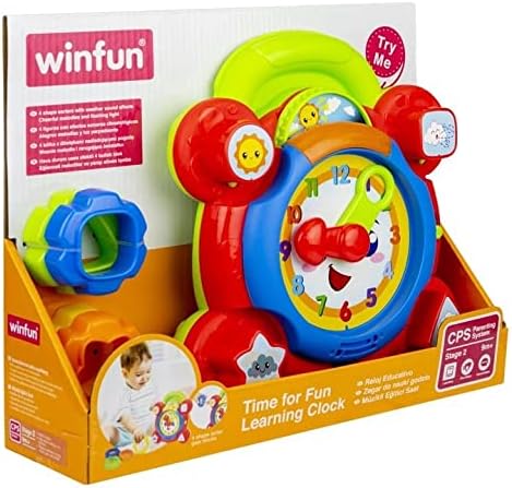 winfun Time for Fun Lernuhr, eine unterhaltsame, interaktive Art, die Zeit zu lesen, bewegliche Zeig